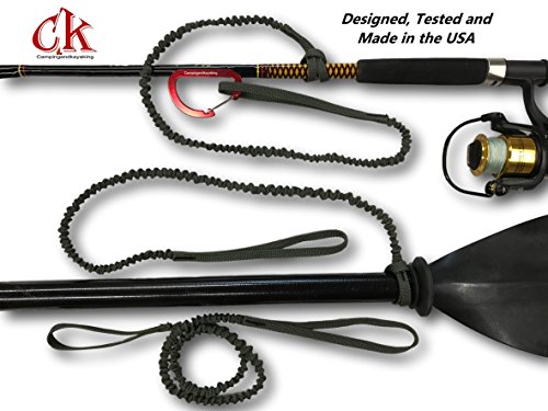 Paddle Leash with a 2 Rod Leash Set, Made in the USA.