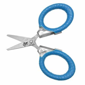 Cuda 3-Inch Titanium-Bonded Micro Fishing Scissors for Mono, Fluorocarbon & Braided Line with Dual Serrated Edges