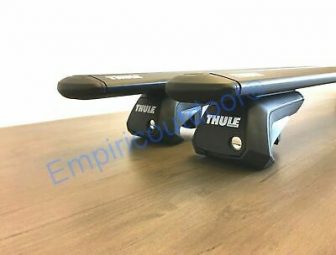 New Thule Evo Raised Rail, w/Locks+Keys, & WingBar Evo 127 Black. Freeship!